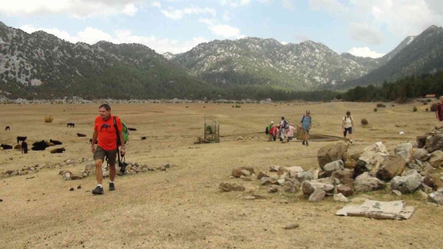 Antalya’nın ’vahşi Güzelliği’ Yılkı Atları Turistlerin İlgi Odağı Oldu