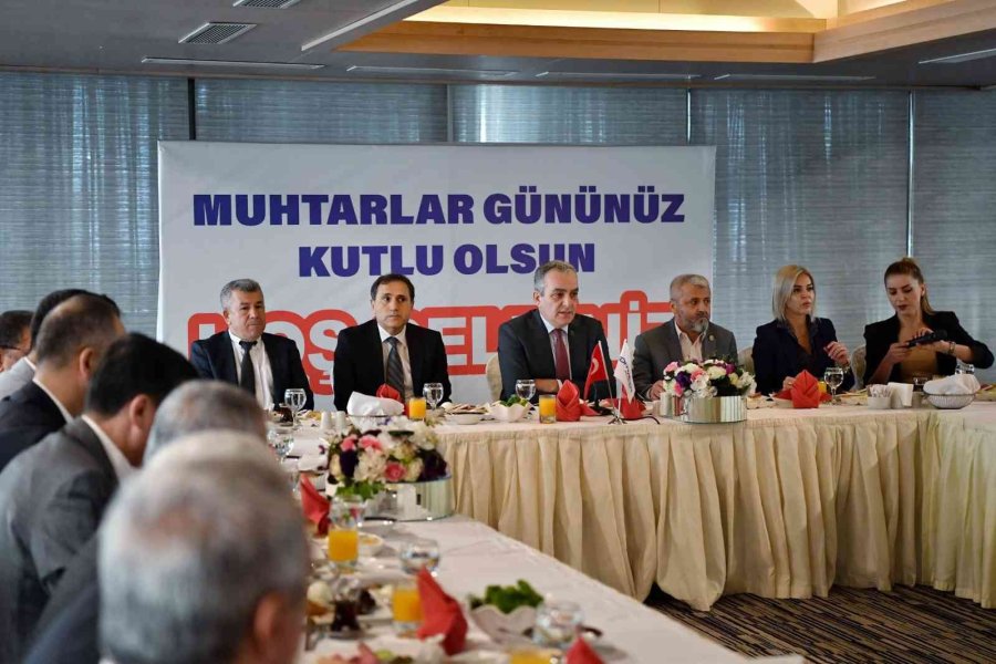 Başkan Esen: "muhtarlarımızla Uyum İçinde Çalışıyoruz"