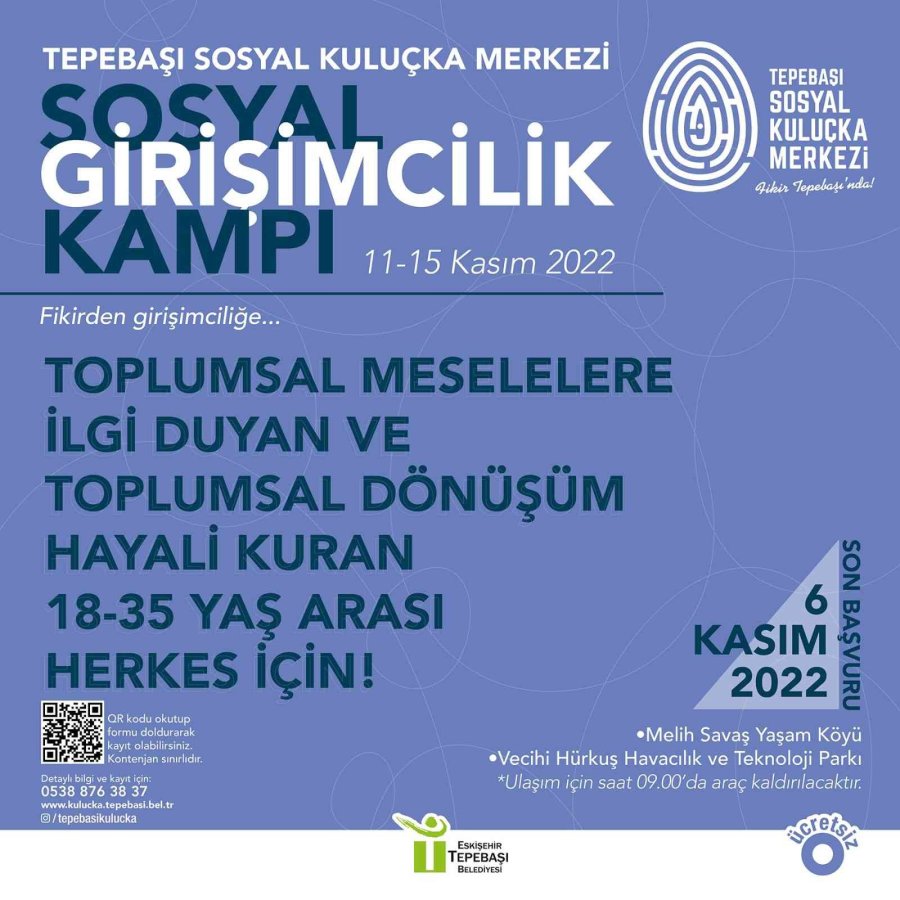 Sosyal Girişimcilik Kampı İçin Başvurular Başladı