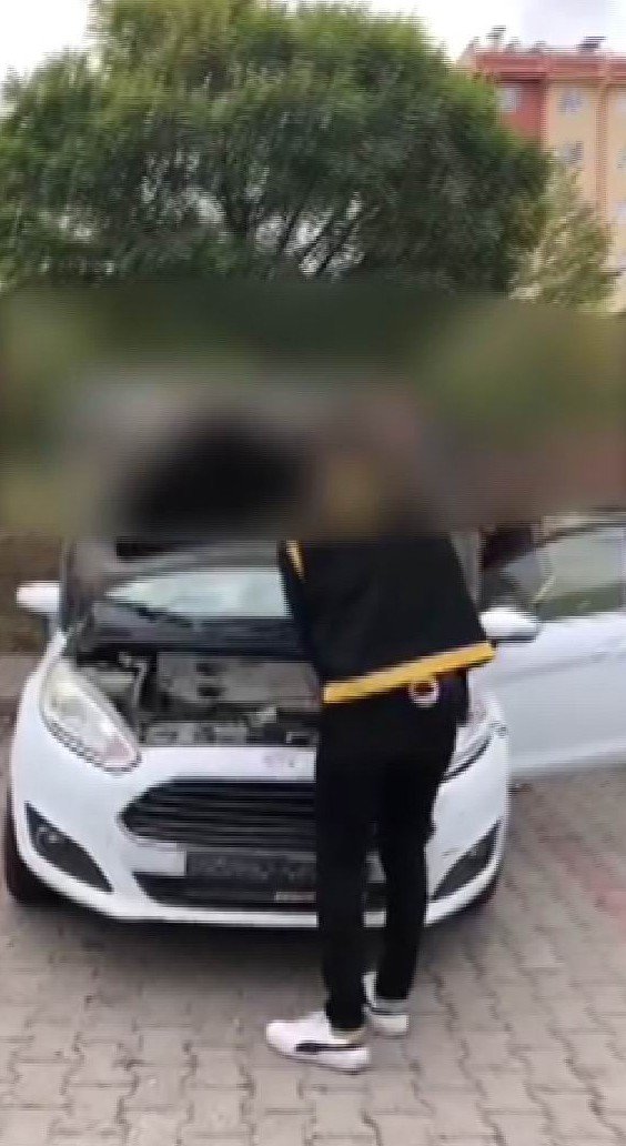 Otomobili Çekici İle Böyle Çaldılar