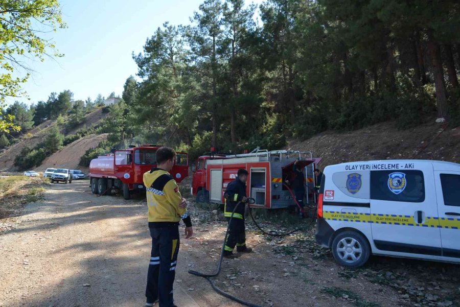 Antalya’da Orman Yangını Büyümeden Söndürüldü