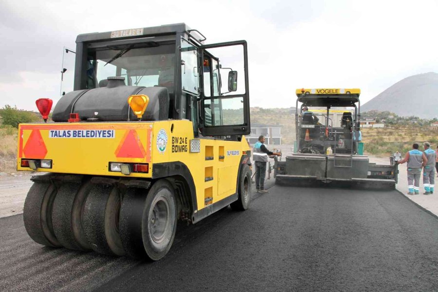 Talas’ta Asfaltta Sonbahar Bereketi