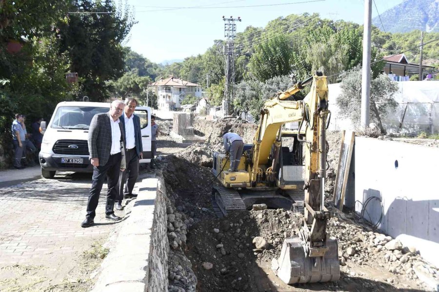 Kemer’de Alt Yapı Kışa Hazırlanıyor