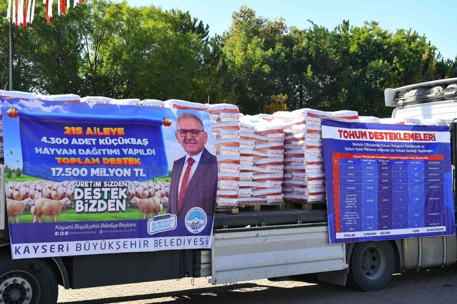 Başkan Büyükkılıç, Çiftçiye Bin 500 Ton Daha Tohum Dağıttı