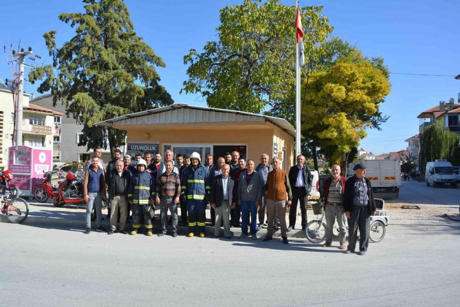 Mahalle Muhtarından 55 Vatandaşın Katılımıyla Yangın Tatbikatı
