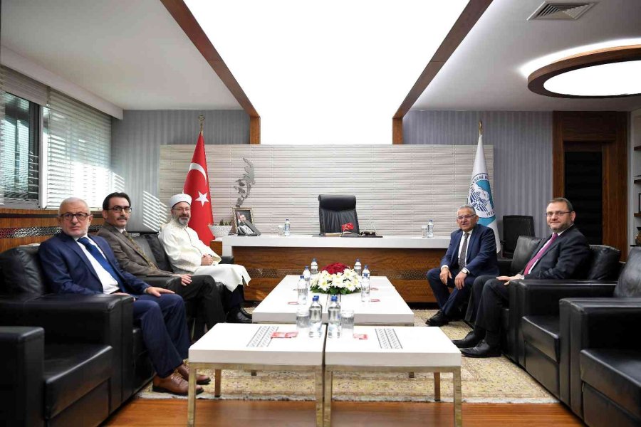 Diyanet İşleri Başkanı Erbaş’tan Başkan Büyükkılıç’a Ziyaret