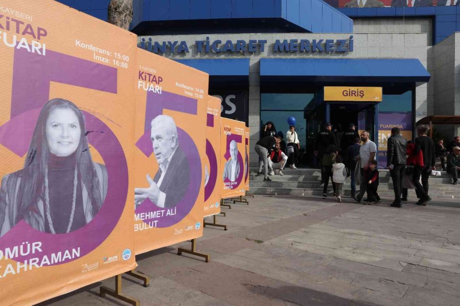 Kayseri Kitap Fuarı, Ünlü Yazarların Uğrak Yeri Oldu