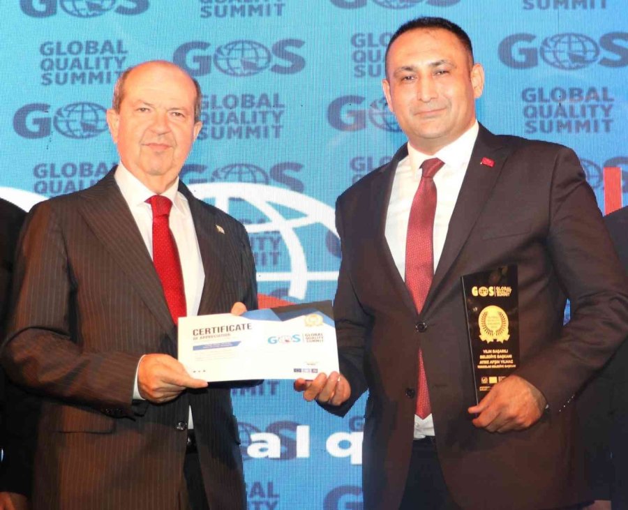 Yılmaz’a ’yılın En Başarılı Belediye Başkanı’ Ödülü