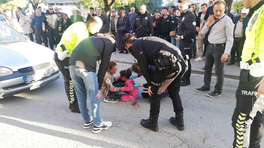 Karaman’da Otomobilin Çarptığı Kız Çocuğu Yaralandı