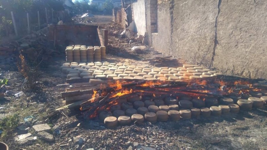 Mihalıççık Halk Merkezi Atölyesinde Tescilli “sorkun Çömleği” Pişirildi
