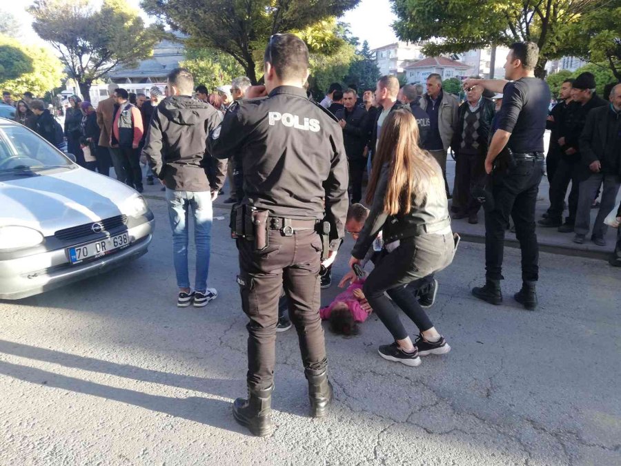 Karaman’da Otomobilin Çarptığı Kız Çocuğu Yaralandı