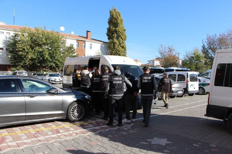 Aksaray’da Uyuşturucu Operasyonu: 58 Gözaltı, 16 Tutuklama