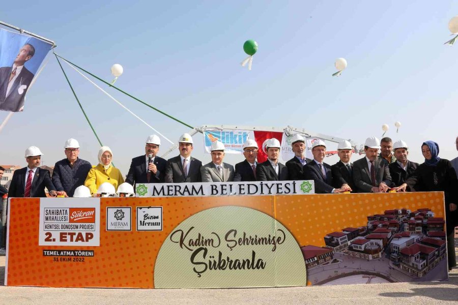 Meram Şükran’da Üst Adalar Etabı’nın Temeli Atıldı
