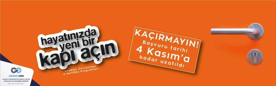 Anadolu Üniversitesi E-sertifika Programları İçin Kayıt Tarihi 4 Kasım’a Kadar Uzatıldı