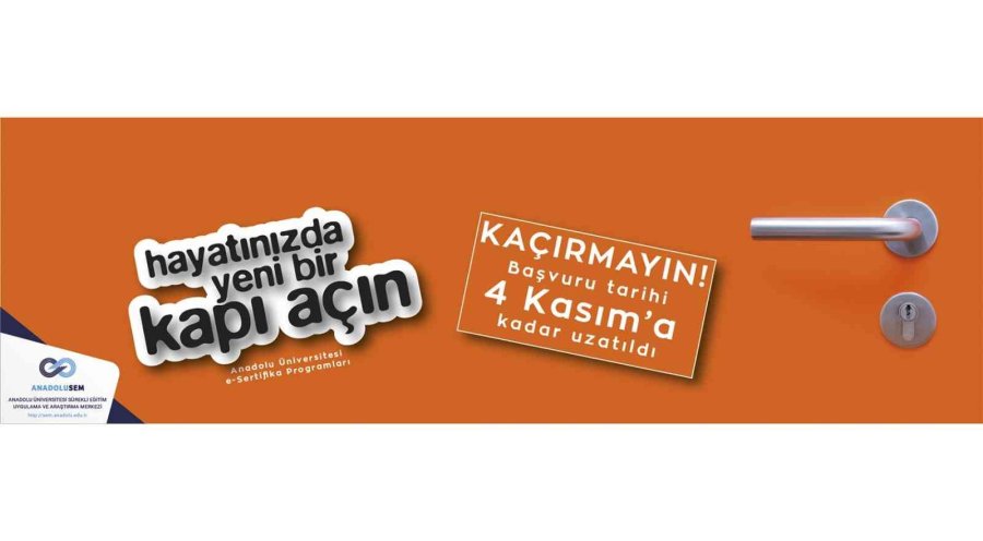 Anadolu Üniversitesi E-sertifika Programları İçin Kayıt Tarihi 4 Kasım’a Kadar Uzatıldı