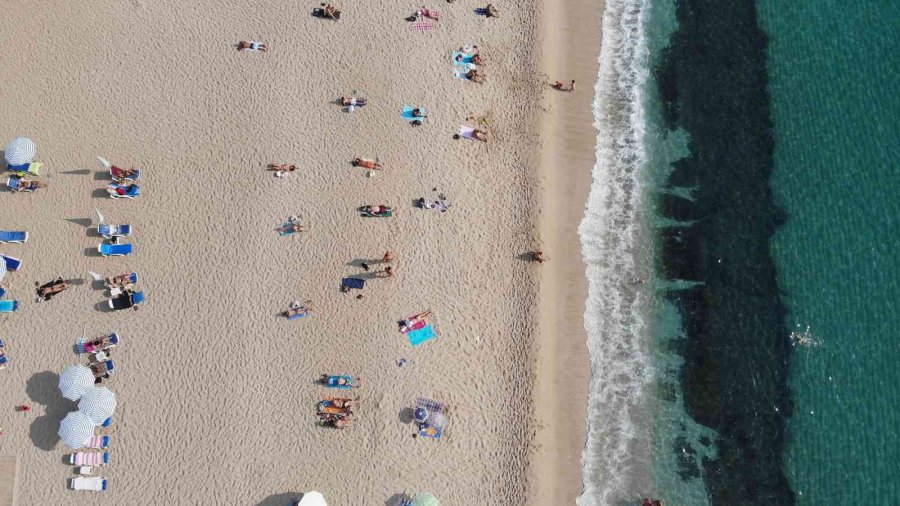 Alanya’da Yaz Günlerini Aratmayan Görüntüler