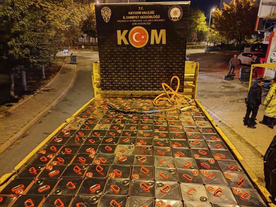 Kayseri’de Eş Zamanlı Karışımlı Akaryakıt Operasyonu: 11 Ton Ele Geçirildi