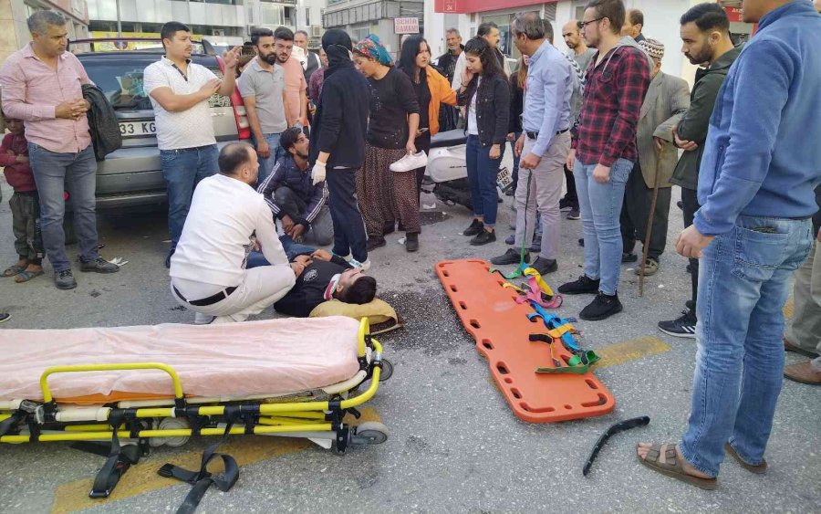 Mersin’de Motosiklet İle Otomobil Çarpıştı: 1 Yaralı