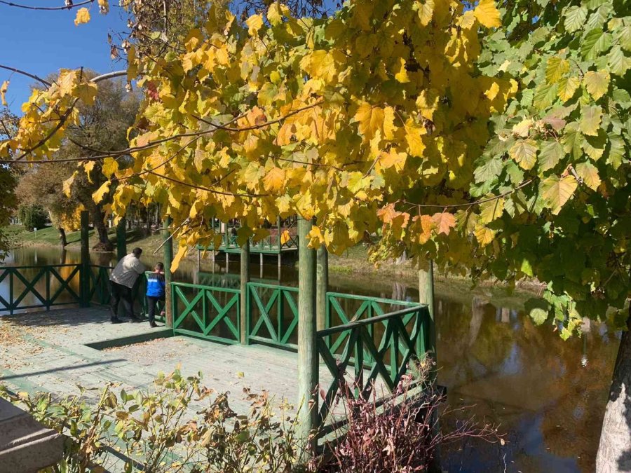 Kanlıkavak Parkı Sonbaharda Görenleri Hayran Bırakıyor