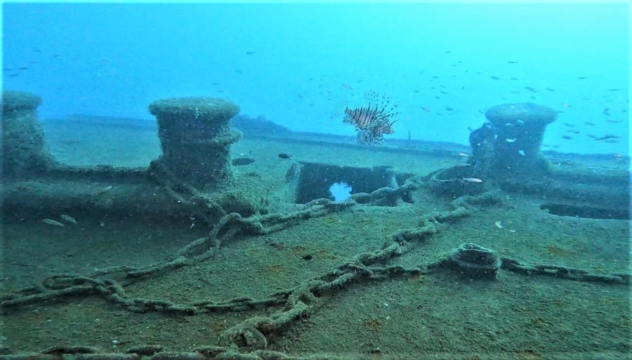 Antalya’da Tarihi Batıktaki Mühimmat Su Altı Kamerasıyla Görüntülendi