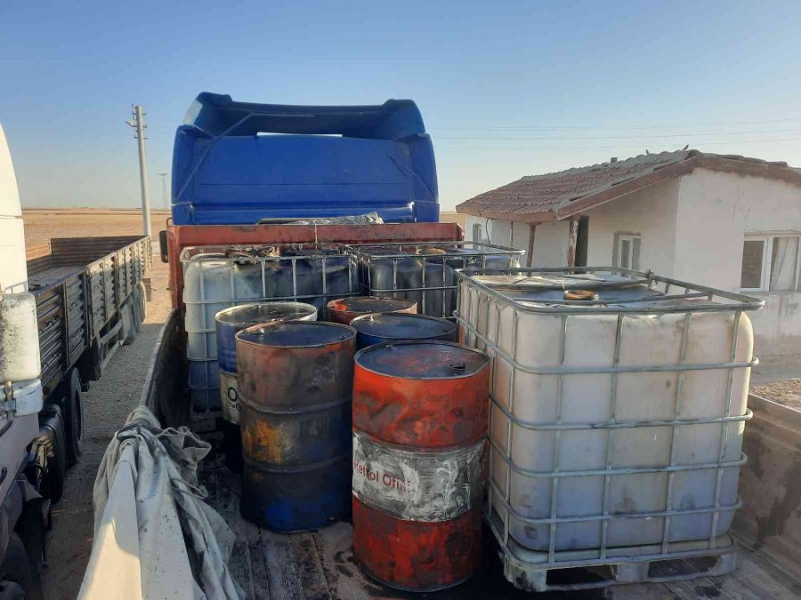 Aksaray’daki Kaçak Yağ Deposuna Jandarmadan Baskını