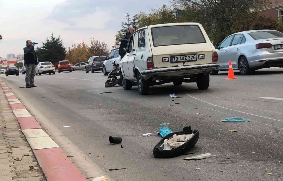 Karaman’da Otomobilin Çarptığı Bisiklet Sürücüsü Ağır Yaralandı