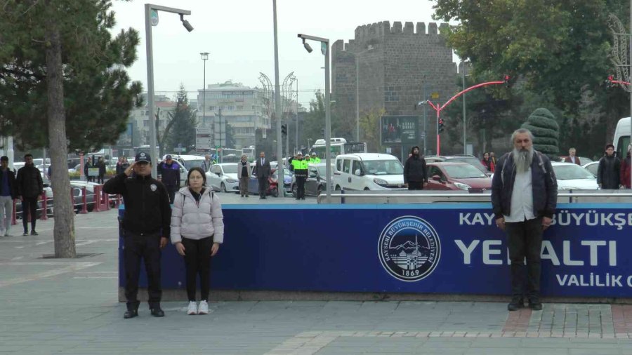 Kayseri’de 10 Kasım Töreni Düzenlendi