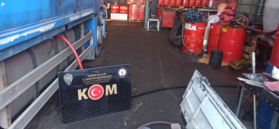 Konya’da 3 Bin Litre Kaçak Akaryakıt Ele Geçirildi