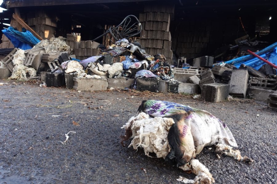 Sahibinin İçinde Kaynak Yaptığı Müştemilat Yandı