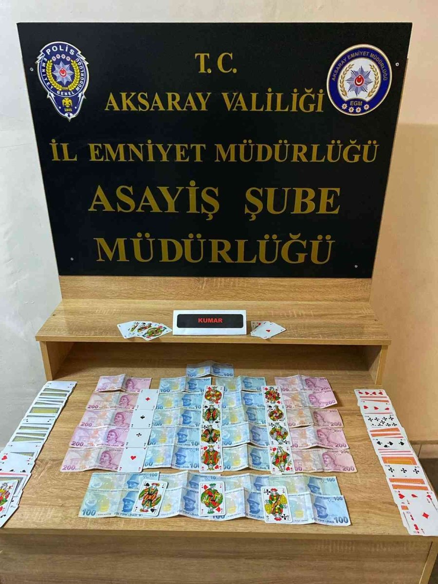 Aksaray’da Kumar Oynatan 3 Kahvehane Kapatıldı