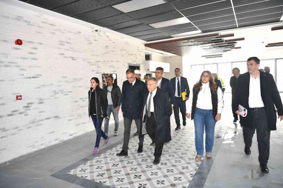 Başkan Büyükkılıç’tan Recep Tayyip Erdoğan Millet Bahçesi’nde İnceleme