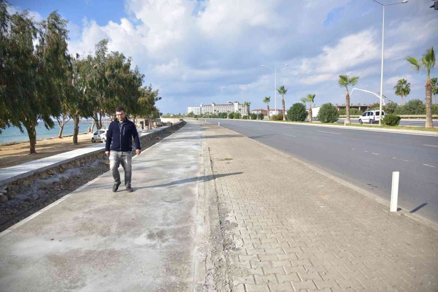 Alanya’nın Batı Mahallelerinde Sahil Projesi Çalışmaları Sürüyor