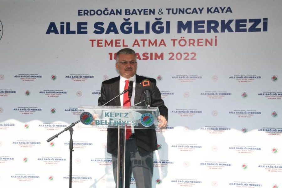 Erdoğan Bayen-tuncay Kaya Aile Sağlığı Merkezi’nin Temeli Atıldı