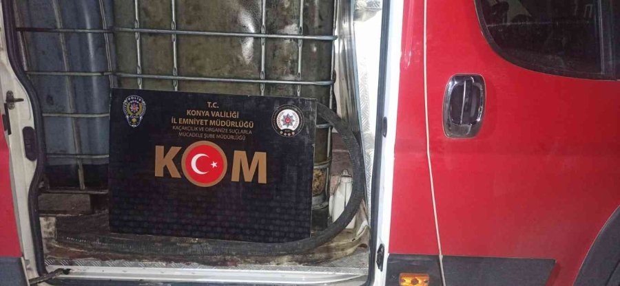 Konya’da Kaçak Akaryakıt Satışı Yapan İş Yerine Operasyon