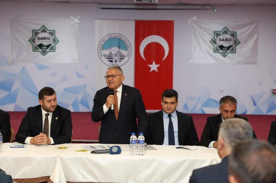 Başkan Büyükkılıç, Sarız’da Muhtarlarla Buluştu