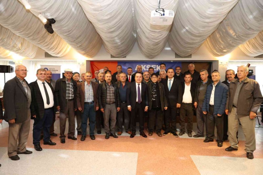 Başkan Böcek:"akseki’ye Yatırımımız 160 Milyon Lirayı Bulacak"