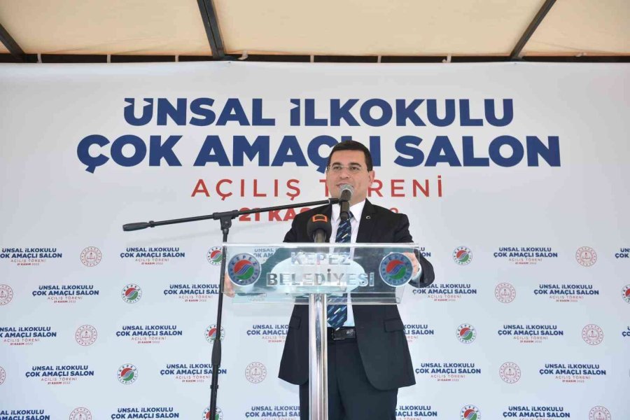 Kepez’den Ünsal İlkokulu’na ‘çok Amaçlı Salon’