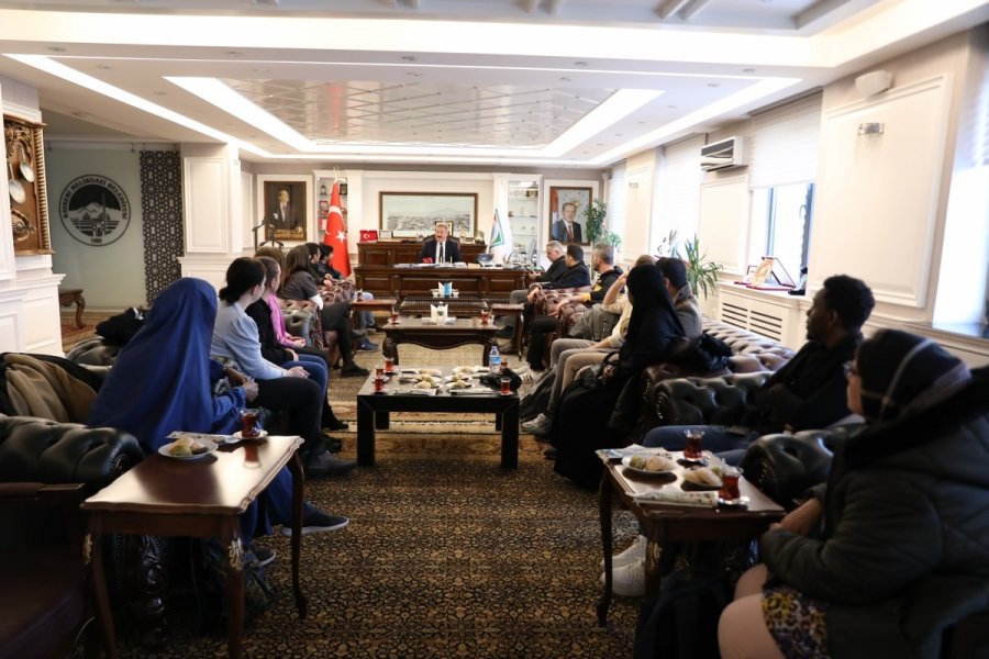 Başkan Palancıoğlu, Erasmus Öğrencilerini Ağırladı