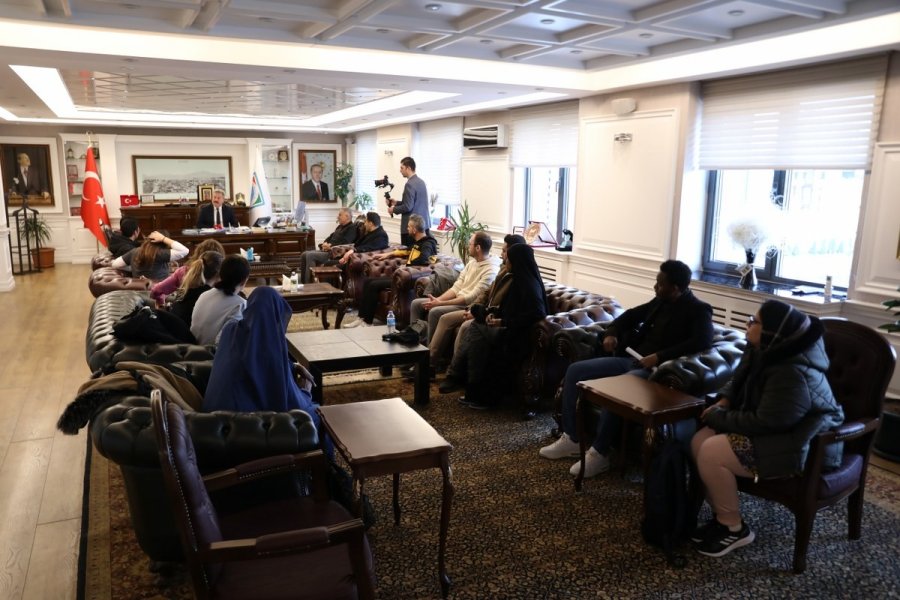 Başkan Palancıoğlu, Erasmus Öğrencilerini Ağırladı