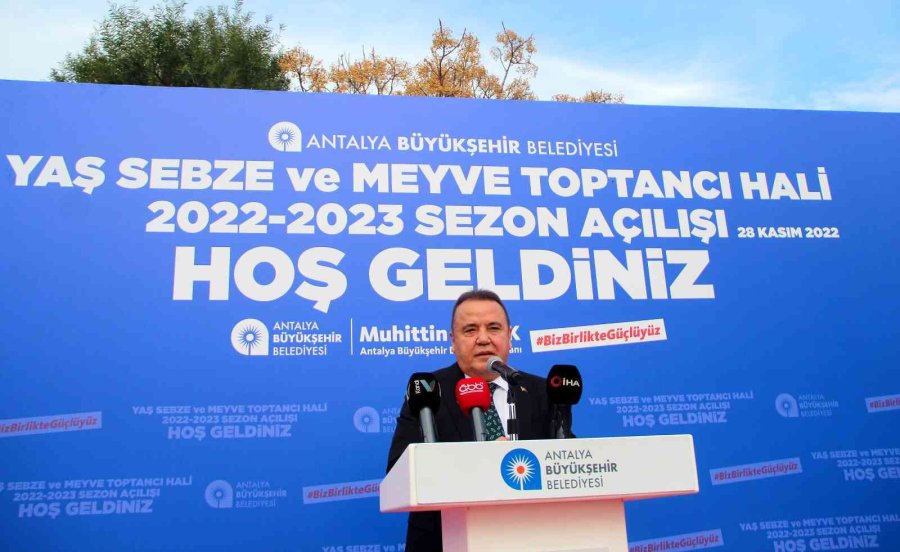 Örtü Altı Üretim Üssü Antalya’da, 2022-2023 Hal Sezonu Açıldı