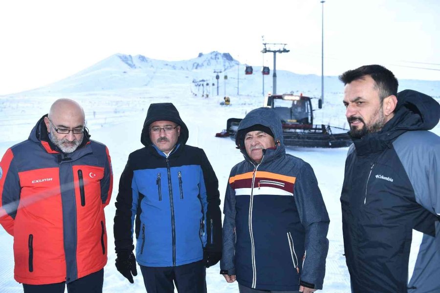 Başkan Büyükkılıç Ve Vali Çiçek’ten Erciyes’te İnceleme