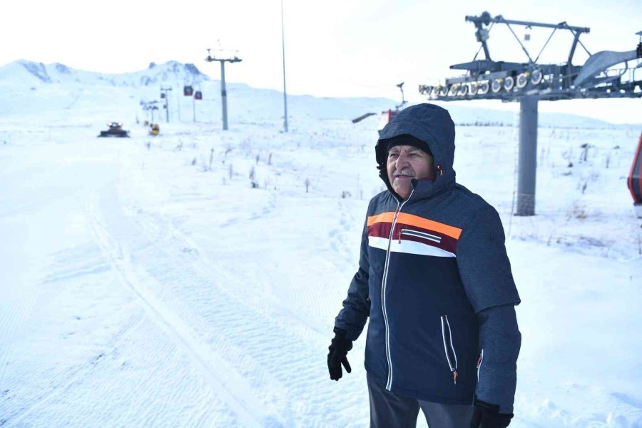 Başkan Büyükkılıç Ve Vali Çiçek’ten Erciyes’te İnceleme