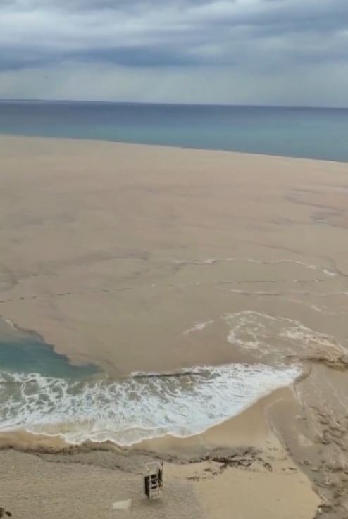 Kaş’ta Sel Meydana Geldi