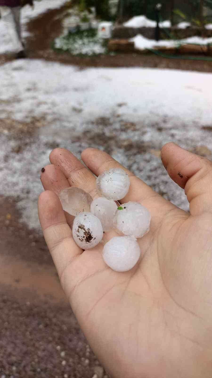 Antalya’da Dolu, Portakal Bahçelerine Ve Seralara Zarar Verdi