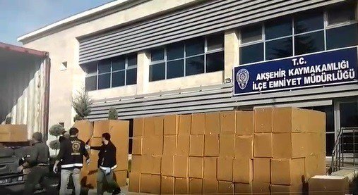Konya’da 4 Milyon Adet Kaçak Sigara Ele Geçirildi