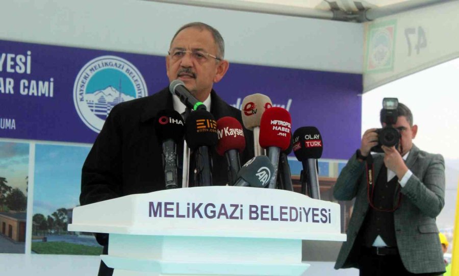 Melikgazi’de Hayırsever Desteği İle Yapılan ‘hisar Cami’nin Temeli Atıldı