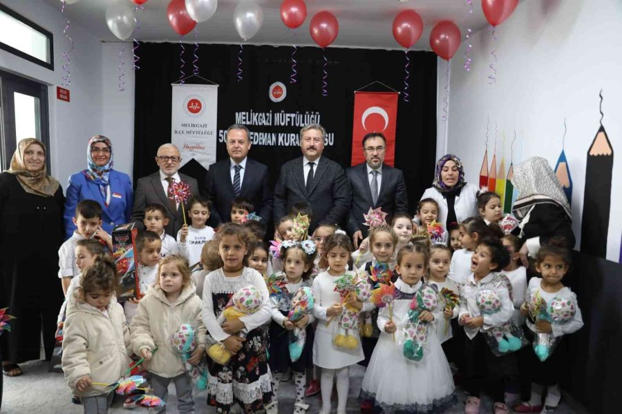 Başkan Palancıoğlu, 50. Yıl Dedeman 4-6 Yaş Kur’an Kursu’nun Açılışını Yaptı