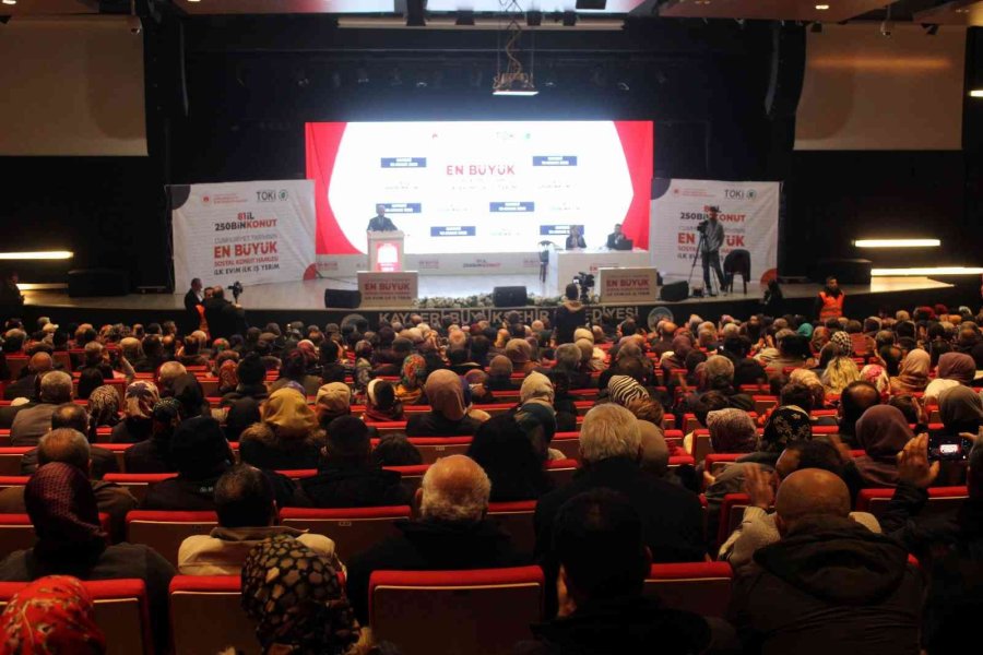 Kayseri’de 4 Bin 585 Konutun Hak Sahipleri Belli Oldu