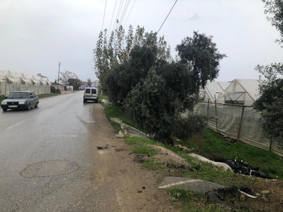 Direğe Çarpan Motosiklet Sürücüsü Hayatını Kaybetti