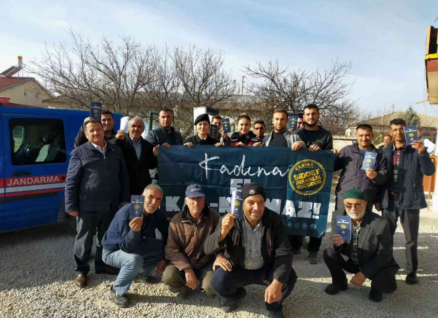 Jandarmadan Erkeklere “kadına El Kal-ka-maz” Eğitimi